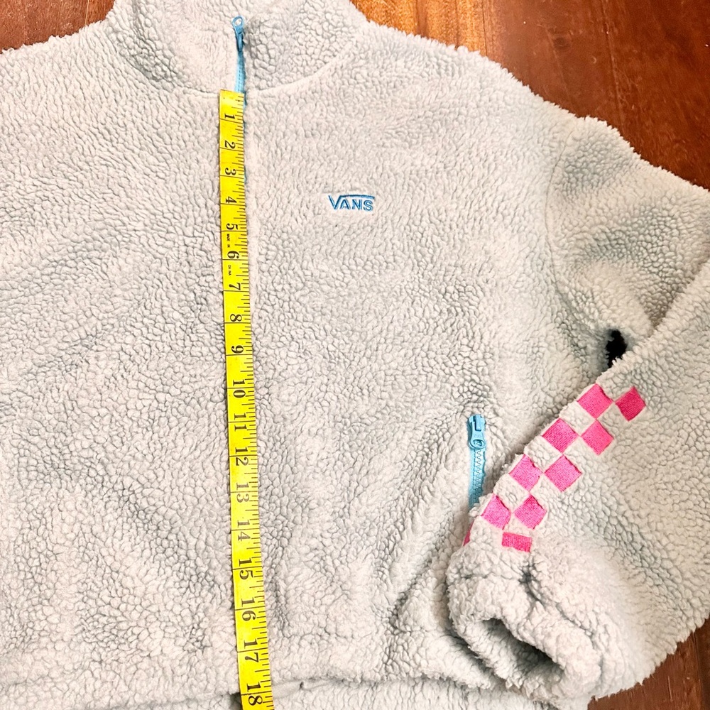 Vans Sherpa Zip Fleece Sweater. Small - Picture 8 of 8